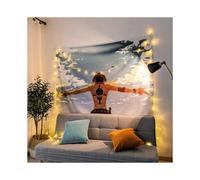 (Ace's Back, ?95x73?) Anime hanging cloth One Piece Naruto Internet celebrity rental room decoration decorative wall cloth tapestry