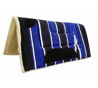 Aces Equine Western Saddle Pad Numnah Cow Boy Fleece Blue 32 x 32 1.5 Inches Thick