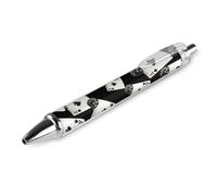 Aces-Spades Playing Card Dice Retractable Ballpoint Pens 0.5mm Fine Black Inks Roller Smooth Writing Office Supplies 1 PCS