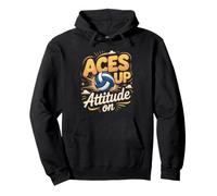 Aces Up Attitude On Volleyball Player Setter Pullover Hoodie