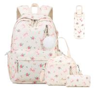 ACESAK Backpack for Girls, Bow Tie Flower, L, Backpack