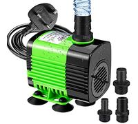 Aceshop 2000L/H Submersible Water Pump 30W Aquarium Pump Ultra-Quiet Fountain Pond Aquarium with Anti Dry Burning Water Pump for Aquarium with 3 Nozzles 4 Suction Cups 1.9m Power Cord