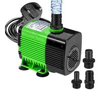 Aceshop 3300L/H Submersible Water Pump 70W Aquarium Pump Ultra-Quiet Fountain Pond Aquarium with Anti Dry Burning Water Pump for Aquarium with 3 Nozzles 4 Suction Cups 1.9m Power Cord