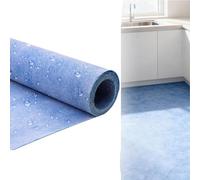 ACESOME 10M×30CM Floor & Wall Waterproof Membrane, Decoupling Tanking Membrane, Underlay for Vinyl Flooring, Vapour Barrier Polyethylene Fabric Roll for Wood, Tile, Ceramic,Wet Room (Blue)