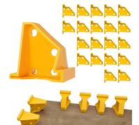 ACESOME 20 Pcs Professional Laminate Flooring Spacers, 2 in 1 Laminate Flooring Tools, Laminate Floor Spacers with 1/4" & 1/2" Gap-Installation Tools for Wood, Vinyl, PVC Floor (Yellow)