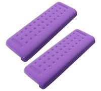 ACESOME 2Pcs L-Shaped Desk Edge Cushion, Memory Foam Padding Elbow Pad for Desk, Ergonomic Table Edge Support for Palm, Wrist & Forearm, Non-Slip Desk Elbow Pad for Office & Home (Purple)