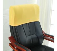 ACESOME Chair Head Cover, Gaming Chair Office Chair Pillow Cover Solid Color, 1Pack Stretch Removable Washable Decoration Seat Chair Seat Swivel Chair Protectors (Yellow)