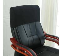 ACESOME Chair Head Cover, Gaming Chair Office Chair Pillow Cover Solid Color, 1Pack Stretch Removable Washable Decoration Seat Chair Seat Swivel Chair Protectors (Black)