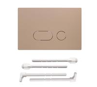 ACESOME Dual Toilet Flush Button Plate, ABS Flush Plate Kits Replacement, Compatible with Geberit Sigma 01, Sigma10, Sigma20, Sigma21, Sigma30, Sigma50, Sigma60 Toilet Cistern Flush Plate (Khaki)