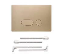 ACESOME Dual Toilet Flush Button Plate, ABS Flush Plate Kits Replacement, Compatible with Geberit Sigma 01, Sigma10, Sigma20, Sigma21, Sigma30, Sigma50, Sigma60 Toilet Cistern Flush Plate (Gold)