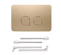 ACESOME Dual Toilet Flush Button Plate, Flush Plate Kits Replacement, Compatible with Geberit Sigma 01, Sigma10, Sigma20, Sigma21, Sigma30, Sigma50, Sigma60 Toilet Cistern Flush Plate (Gold)
