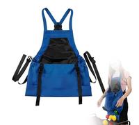 ACESOME Gardening Apron with Pockets, Waterproof Large Capacity Aprons for Women & Men, Oxford Gardening Apron with Double Quick-Lock Buckle, Harvest Aprons for Picking Vegetable, Storage Tool (Blue)