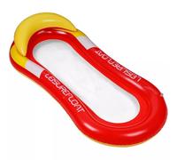 ACESOME Inflatable Pool Chair, Swimming Pool Inflatable Floating Hammock with pillow, Pool Inflatables For Adults, Relax Swimming Pool Lounger, Beach Swimming Pool Toys Water Floating Air Bed (Red)