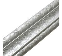 ACESOME Peel and Stick Wall Molding Trim, 2.3m Self Adhesive Wallpaper Borders, Skirting Wall Edging Trim, Flexible Foam Sticky Decorative Wall Lines for Home, Office (Gray (4PCS), 2.3m x 8 cm)
