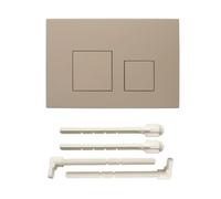 ACESOME Push Plate Toilet Cistern Replacement Parts, Flush Plate Fit for sigma01 sigma10 sigma20 sigma21 sigma30 sigma50 sigma60, ABS Dual Flush Plate Compatible with geberit with Button (Khaki)