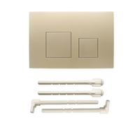ACESOME Push Plate Toilet Cistern Replacement Parts, Flush Plate Fit for sigma01 sigma10 sigma20 sigma21 sigma30 sigma50 sigma60, ABS Dual Flush Plate Compatible with geberit with Button (Gold)