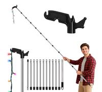 ACESOME Telescoping Boat Hook for Docking with Extension Pole, Durable, Floating, Sturdy, Stainless Steel Clothes Kook Pole for Painting, Dusting and Christmas Lights Installation Without a Ladder