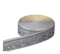 ACESOME Wallpaper Borders Self Adhesive, 10mx8cmx8mm Skirting Board Trim, Skirting Board Covers Wallpaper Borders, 3D Anti-Collision Line Border Roll Wall Trim for Corner Line Border (Silver Gray)