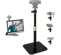 AceTaken C920-Webcam-Stand,17'' Tabletop Webcam Tripod Mount Holder Compatible with Logitech C920x C920e C920s C922x C930e C925e/Brio 501 500/Brio 4K/MX Brio 4K webcams