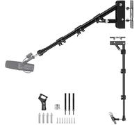 Acetaken Microphone-Ceiling-Stand,Telescoping Mic Wall-Mount Boom Arm compatible with Shure MV7,MV6,SM7B,SM58,SM57,SM4,SM7dB Microphones for Podcast, Streaming, Gaming & Studio Recording