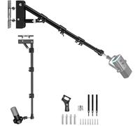 Acetaken Microphone-Ceiling-Stand,Telescoping Mic Wall-Mount Boom Arm Holder compatible with FIFINE AM8 K688 K669B Microphones for Singing YouTube Gaming Streaming