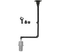 AceTaken Wave 3 Wall Mount Stand,Microphone Folding Ceiling Rotating Holder Compatible with Elgato Wave 3 1 Microphone, Facecam Webcam, Key Light - 1/4-20 Thread