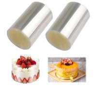 Acetate Cake Collars, Cake Strips, Acetate Sheets for Parties, 2 Rolls