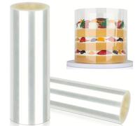 Acetate Cake Collars, Clear Acetate Sheets, 30cm X 10m Thickened Cake Collars, Cake Edge Films for Cake Decorating Chocolate Mousse