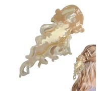 Acetate Claw Clip Cute - Jellyfish Shape Hair Clips | Sea Theme Strong Hold Hairpins for Wives Students Ladies School Dance Fixing Wedding Family Photo Sessions