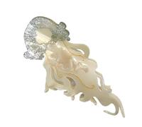 Acetate Claw Clip - Jellyfish Shape Hair Clips - Sea Theme Strong Hold Hairpins for Wives Students Ladies School Dance Fixing Wedding Family Photo Sessions