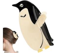 Acetate Claw Clip, Small Acrylic Penguin Hair Clips, Adorable Animal Hair Accessory, Lightweight Durable Design, Colorful Finish, for Women Girls Everyday Styling