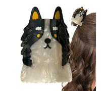 Acetate Hair Clips for Women - Ponytail Hair Clip, Cartoon Animal Hair Accessories, Dog Claw Clip | Hair Barrettes