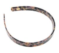 Acetate Headband Plate Brown with Teeth for Daily Wear | Non-slip Hair Accessory, Patterned Style for Reading, One Piece, Delicate Charming Brown Finish