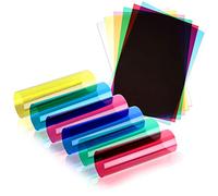 Acetate Sheets A4 OHP Sheet Colour Acetate Clear Film Plastic Light Filter Gel Reading Aid Red, Yellow, Blue, Pink, Green, Clear Thick 100 Micron Reading Aid Red, Yellow, Blue, Pink, Green, Clear (A4 Size - Assorted Colour - 60 Sheets)