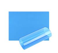 Acetate Sheets A5 OHP Sheet Colour Acetate Clear Film Plastic Light Filter Gel Reading Aid Thick 100 Micron Reading Aid (A5 Size - Blue - 1 Sheet)