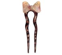 Acetate Ushaped Hair Pin French Geometric Bowknot Hairpin Barrettes NonSlip Chopstick Hair Stick For Women Hair Styling