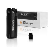 ACETECH Airsoft Pistol/Riffle Tracer Unit Bifrost/Brighter CS/Blaster 14mm CCW Negative Thread M14- to M11+ Green/Gel BBS LED RGB/Flare/Beam Lighting Effect (Bifrost Black - RGB Tracer)