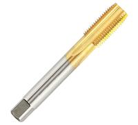 Aceteel Metric M16 X 1.75 HSS Ti-Coated Straight Flute Thread Tap, M16 X 1.75mm Titanium Coated Thread Machine Tap Right Hand
