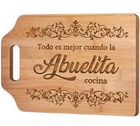 AceThrills Abuelita Gifts for Abuelita Gifts in Spanish for Birthday, Christmas - Engraved Bamboo Cutting Board 12.3"L x 8.7"W x 0.4"Th, Regalo Para Abuelitas