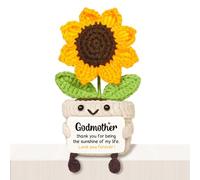 AceThrills Godmother Gifts - Handmade Crochet Funny Cute Sunflower