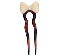 Acetic Acid Hair Stick For Female Fashion French Ushaped Hairpin Female Hair Stick Elegant Bowknot Hair Pin For Party