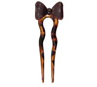 Acetic Acid Hair Stick For Female Fashion French Ushaped Hairpin Female Hair Stick Elegant Bowknot Hair Pin For Party