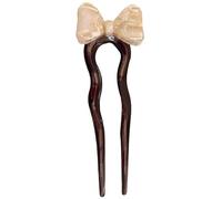 Acetic Acid Hair Stick For Female Fashion French Ushaped Hairpin Female Hair Stick Elegant Bowknot Hair Pin For Party