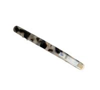 Acetic acid material spring clip thickened tortoiseshell temperament one-word hairpin (Rice tortoiseshell 10.7cm)