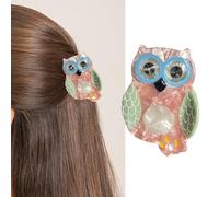 Acetic Acid Owl Hair Claw Clip Lovely Cartoon Jaw Clip Animal Theme Hair Clamp Women Girl Ponytail Holder For Hairstyle