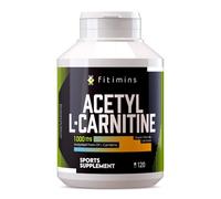 Acetyl L-Carnitine 1000mg | Amino Acid Sports Performance Supplement | High Strength ALCAR | Natural Energiser for Weight Loss, Metabolism & Energy | 120 Vegan Capsules | 2-Month Supply | Fitimins