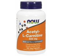 Now Foods, Acetyl-L Carnitine, 500 mg, 100 Veg Capsules