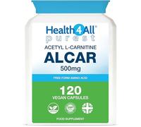 Acetyl L-Carnitine 500mg 120 Capsules, Purest ALCAR Supplement