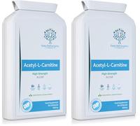 Acetyl-L-Carnitine 500mg 90 Capsules - High-Strength ALCAR with no D-carnitine - Made in the UK - Suitable for Vegans (Pack of 2)