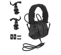 ACEXIER GEN 5 Tactical Headset Shooting Noise Reduction&Sound Pickup Headset for Helmet Head Mounted 2 in 1 O.PS C.ore A.RC and Team W.endy M-I0K (Black)